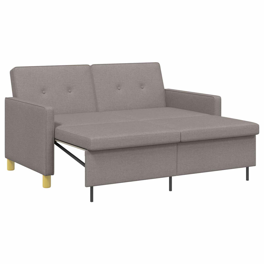 vidaXL Rozkładana sofa Ciemnoszary tkanina