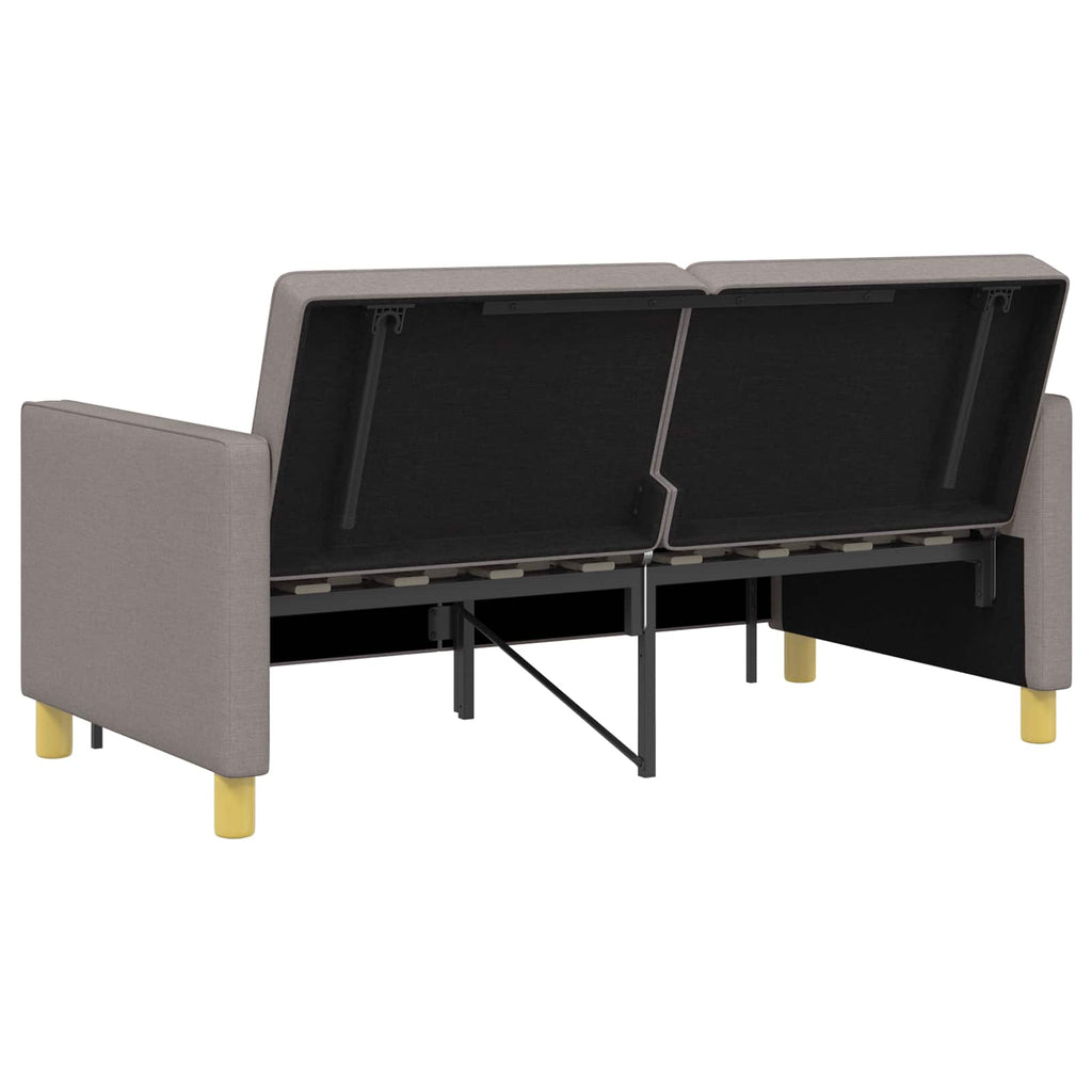 vidaXL Rozkładana sofa Ciemnoszary tkanina