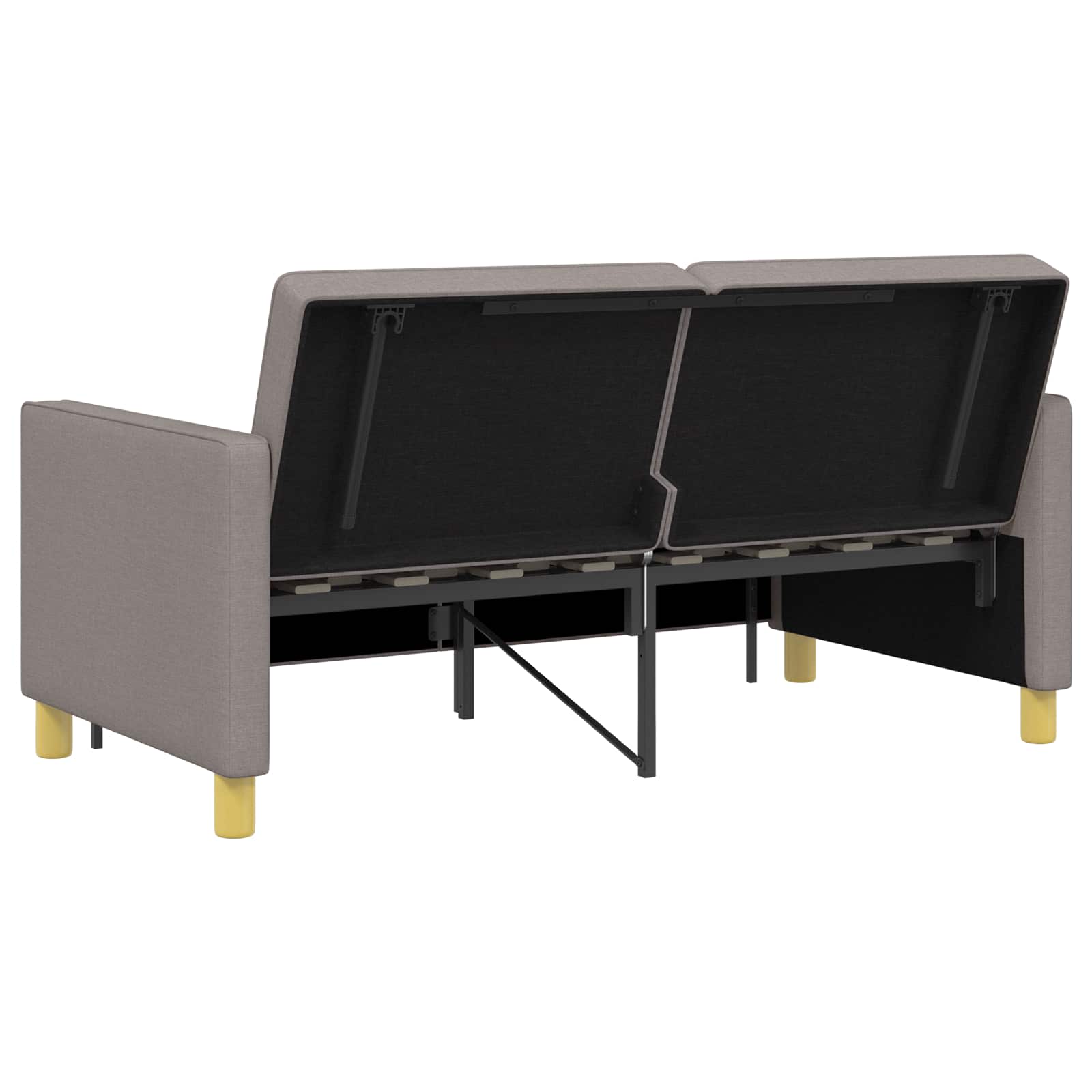 vidaXL Rozkładana sofa Ciemnoszary tkanina