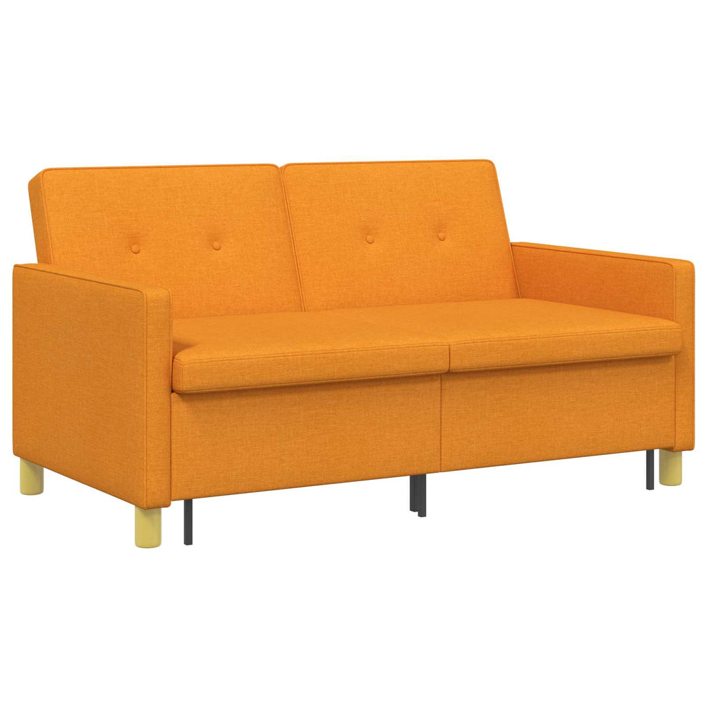 vidaXL Rozkładana sofa Ciemny Żółty tkanina
