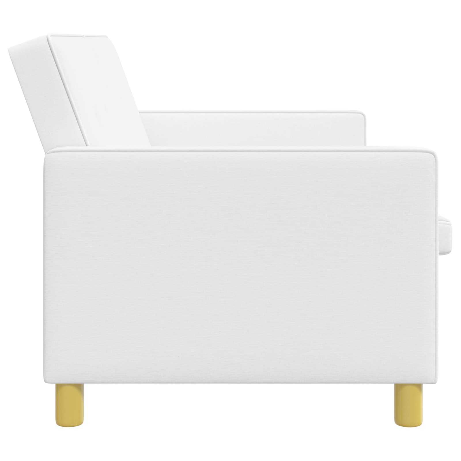 vidaXL Rozkładana sofa Biały tkanina
