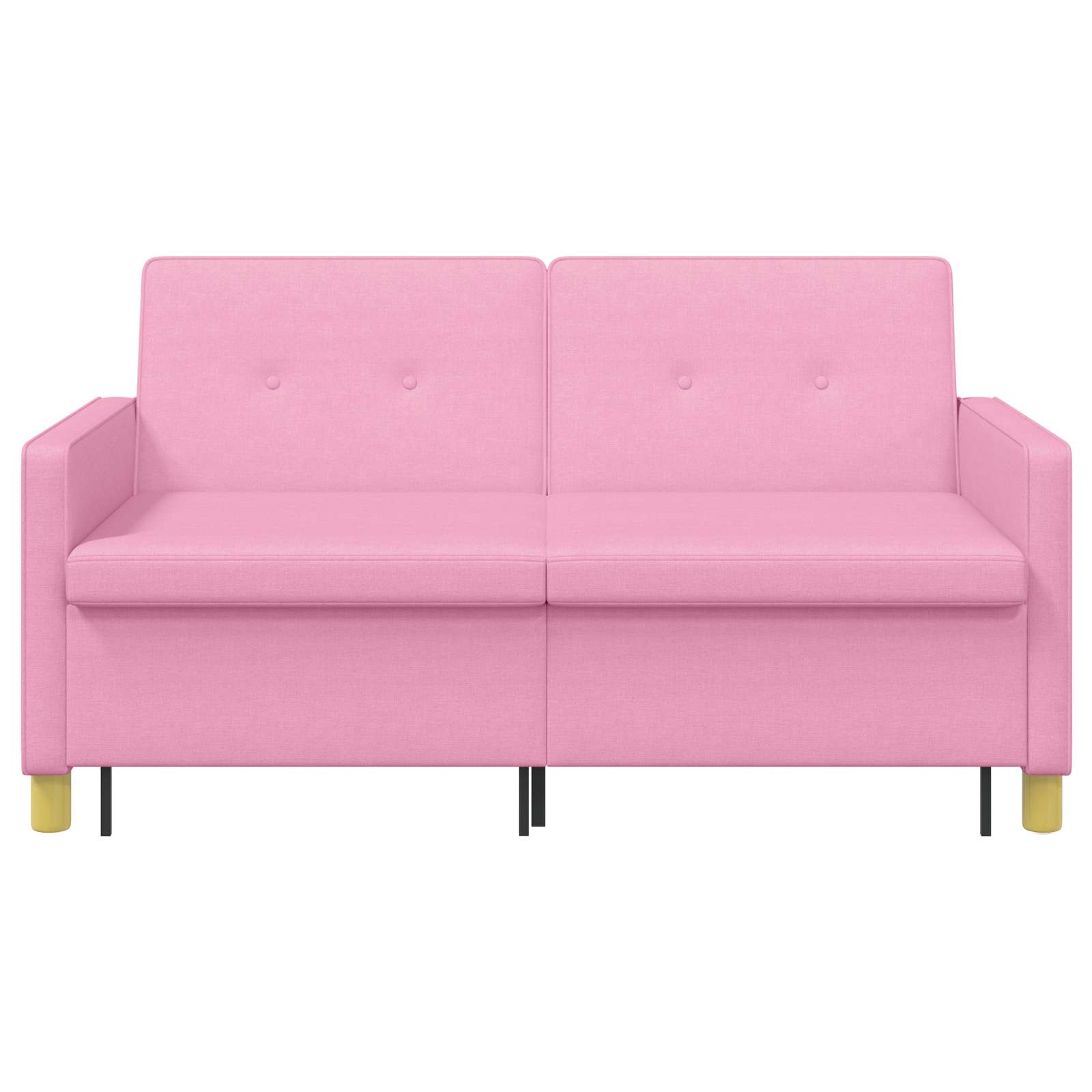 vidaXL Rozkładana sofa różowy tkanina