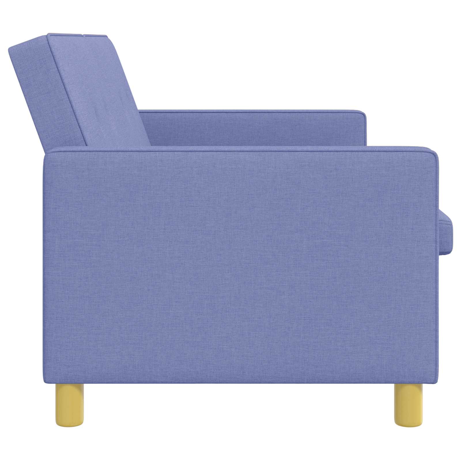 vidaXL Rozkładana sofa Niebieski dżins tkanina