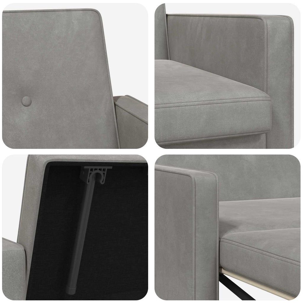 vidaXL Sofa Bed Jasnozielony tkanina