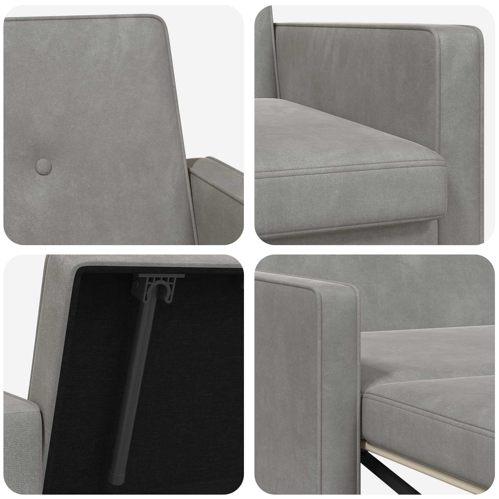 vidaXL Sofa Bed Jasnozielony tkanina