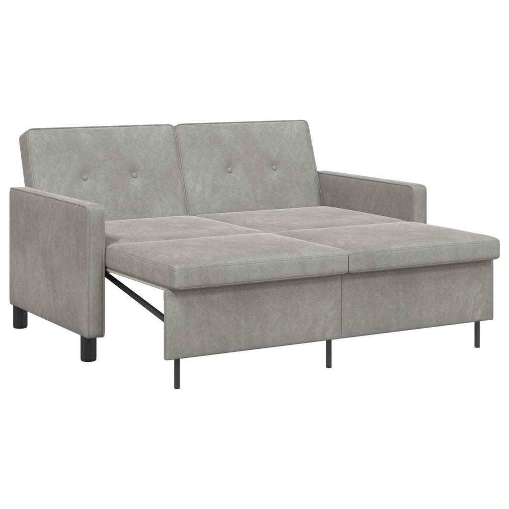 vidaXL Sofa Bed Jasnozielony tkanina