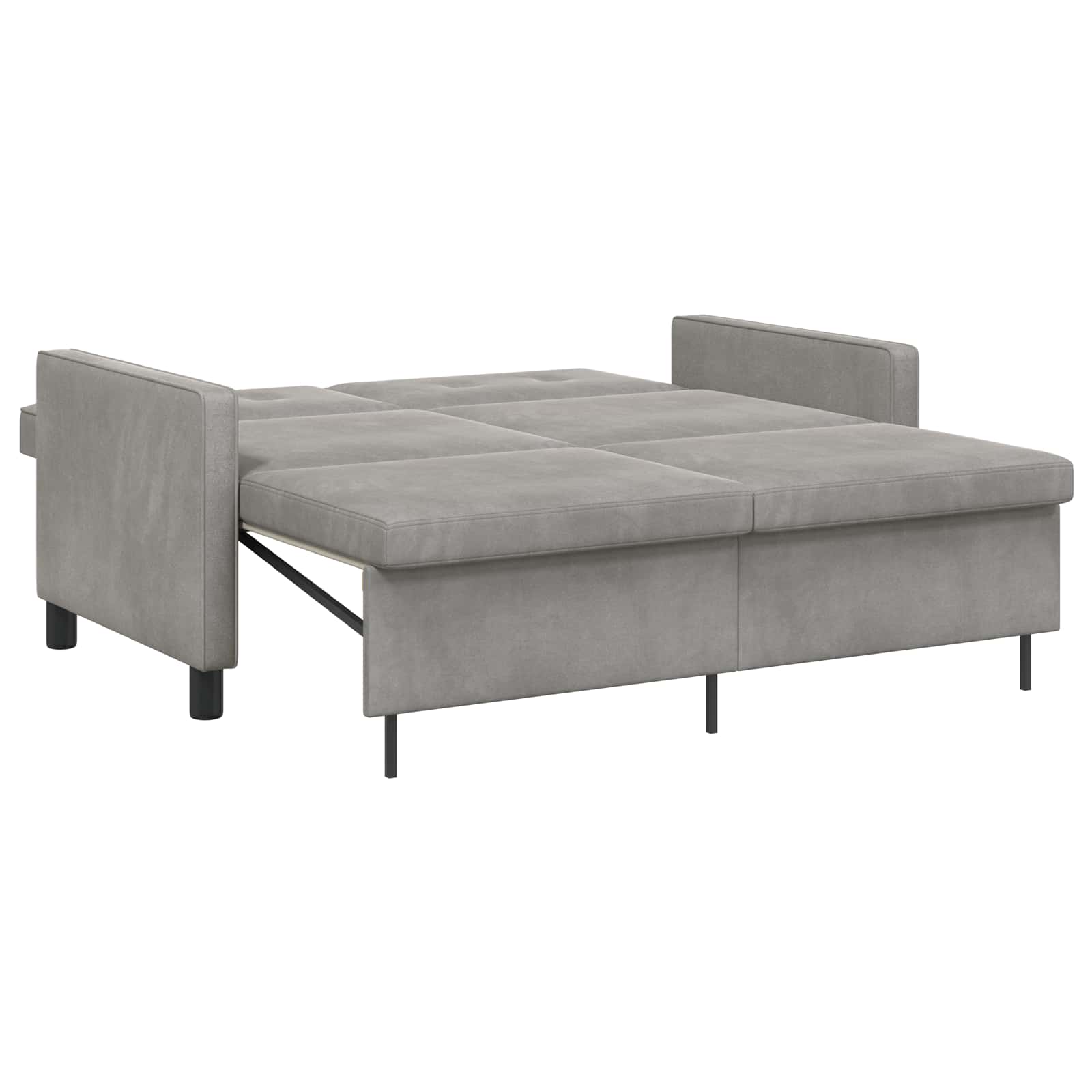 vidaXL Sofa Bed Jasnozielony tkanina