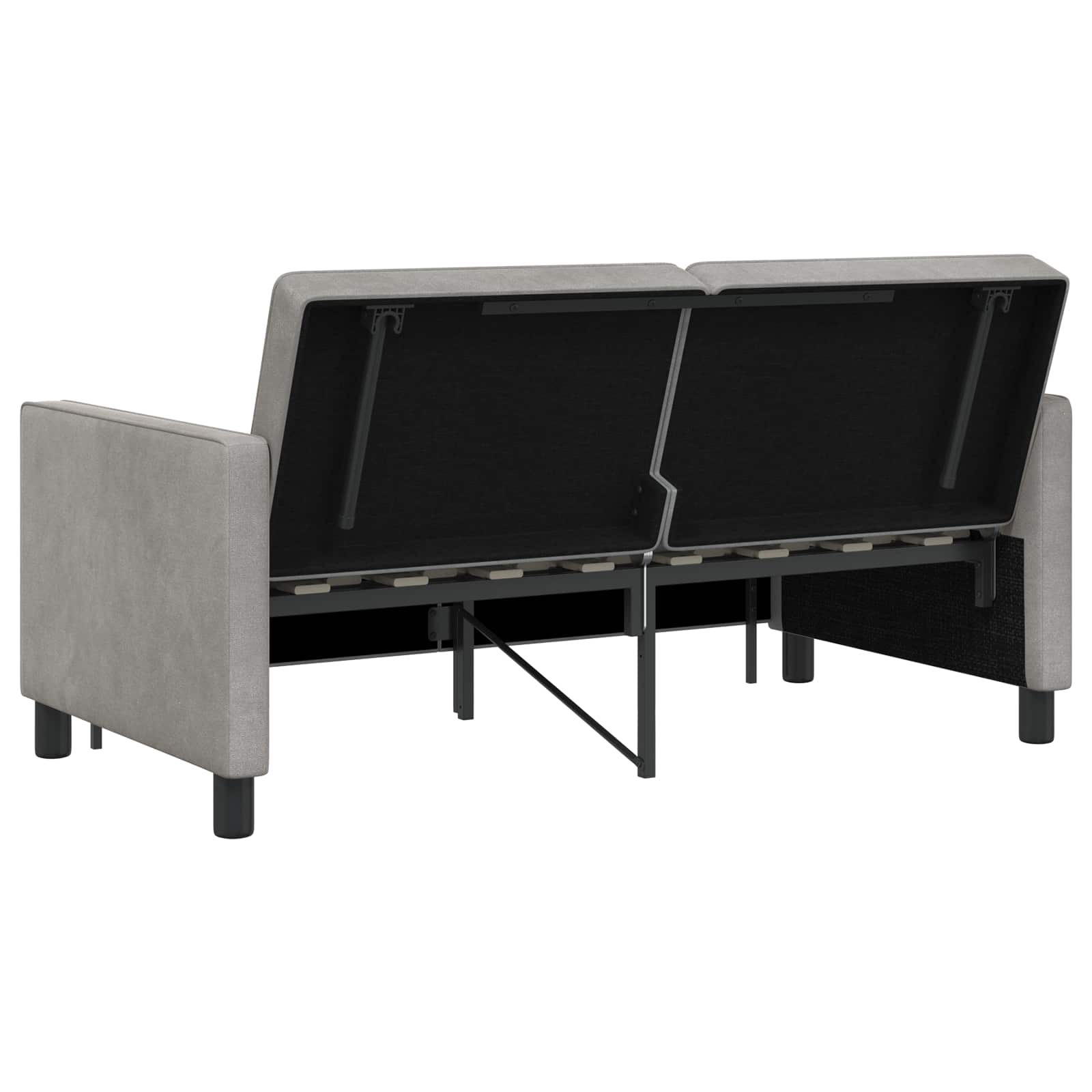 vidaXL Sofa Bed Jasnozielony tkanina