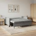 vidaXL Sofa Bed ciemnoszary tkanina