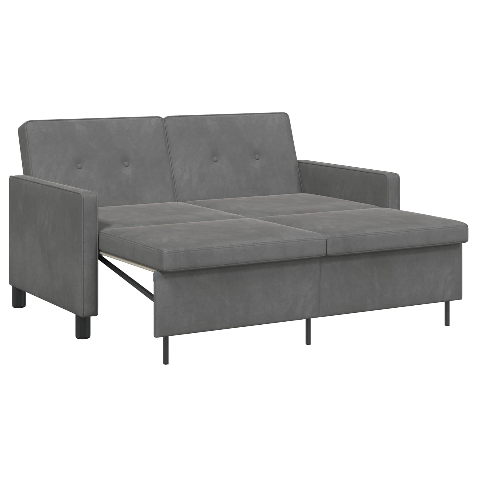 vidaXL Sofa Bed ciemnoszary tkanina
