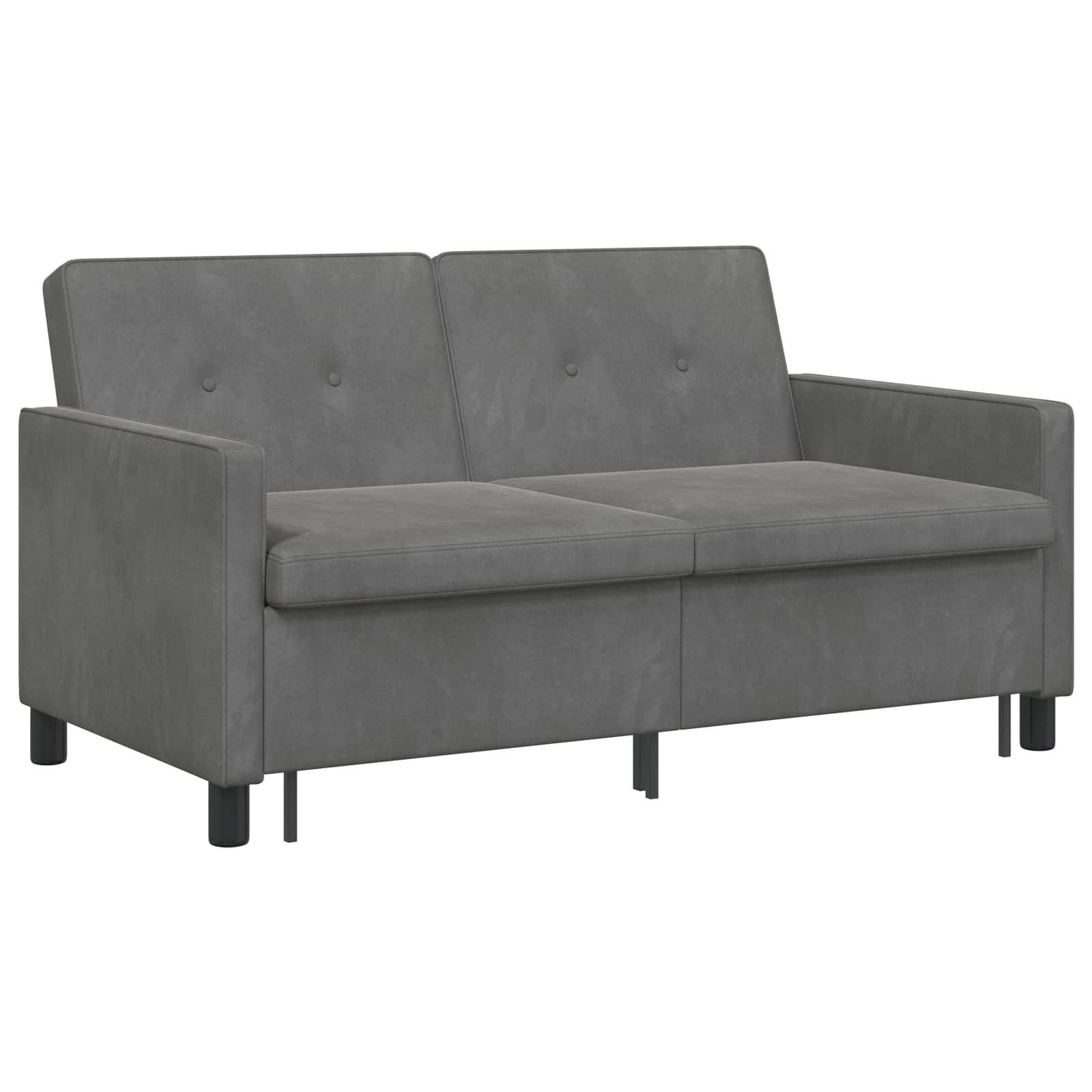 vidaXL Sofa Bed ciemnoszary tkanina