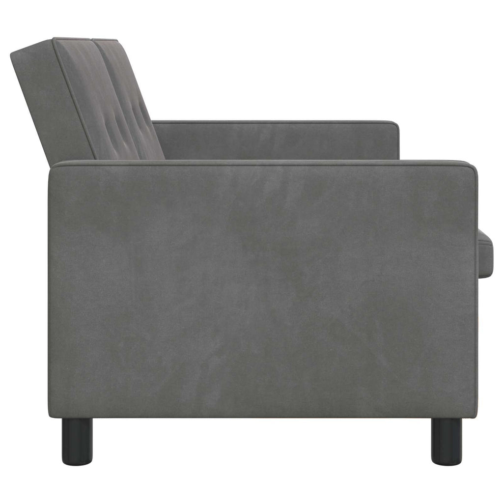 vidaXL Sofa Bed ciemnoszary tkanina
