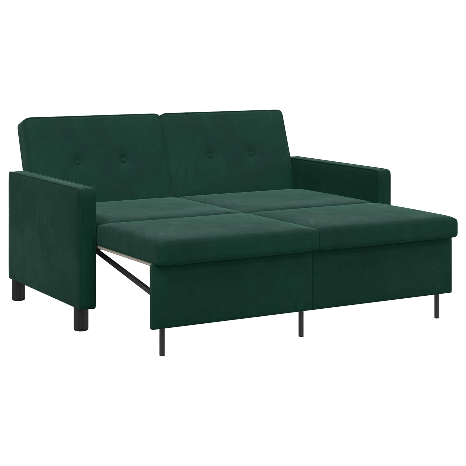 vidaXL Sofa Bed Ciemnozielony tkanina