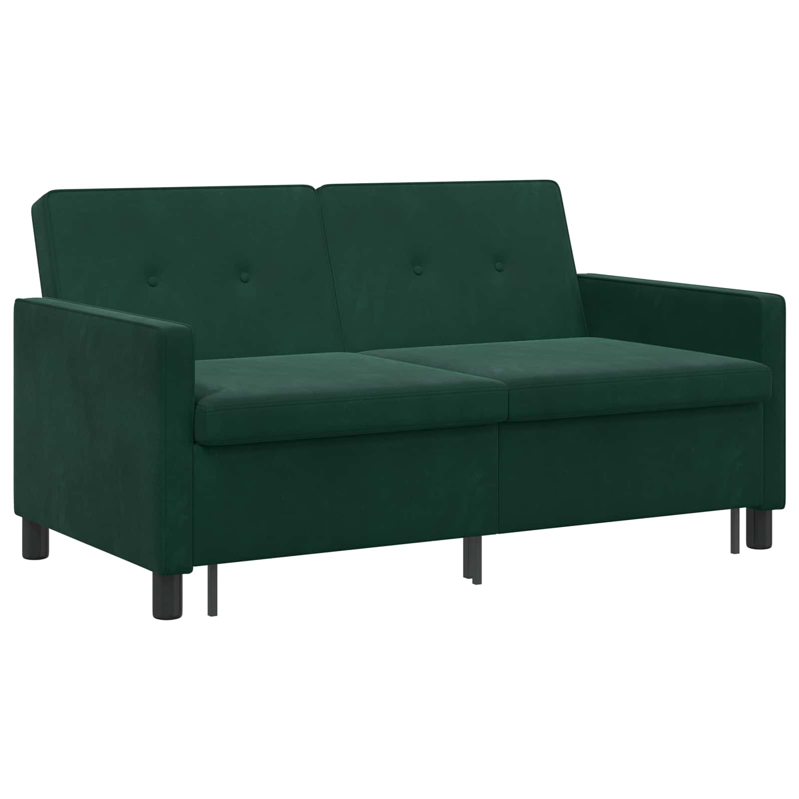 vidaXL Sofa Bed Ciemnozielony tkanina