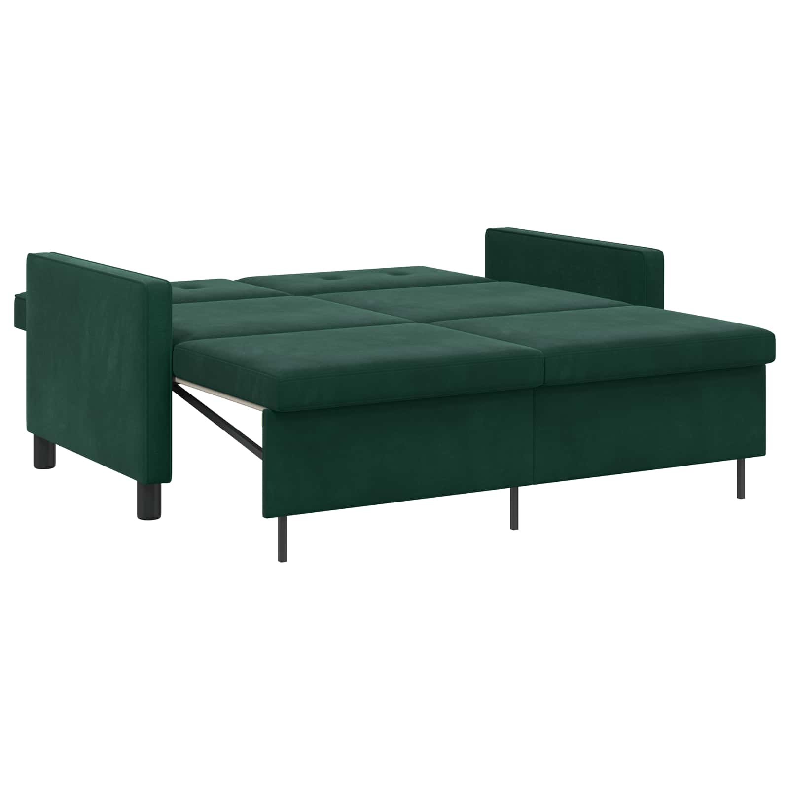 vidaXL Sofa Bed Ciemnozielony tkanina