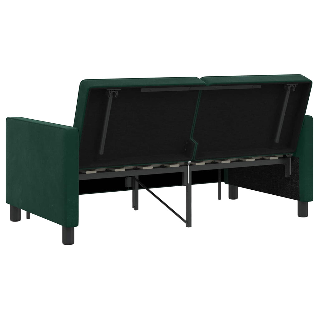 vidaXL Sofa Bed Ciemnozielony tkanina