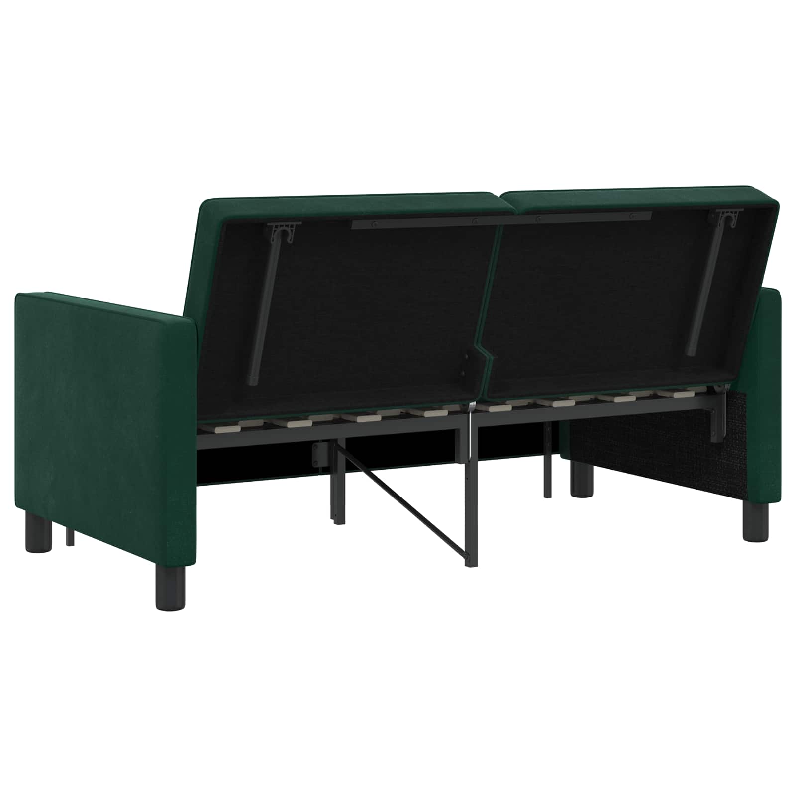 vidaXL Sofa Bed Ciemnozielony tkanina