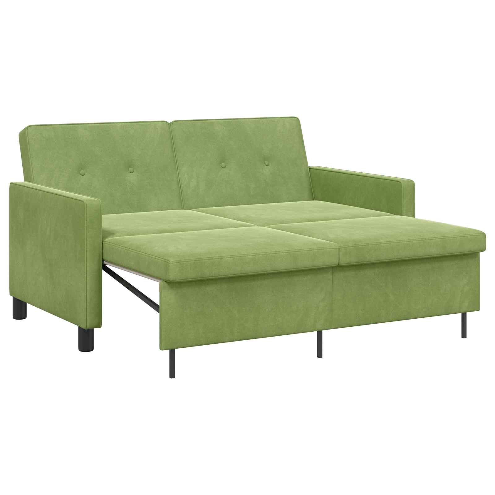 vidaXL Sofa Bed Jasnozielony tkanina