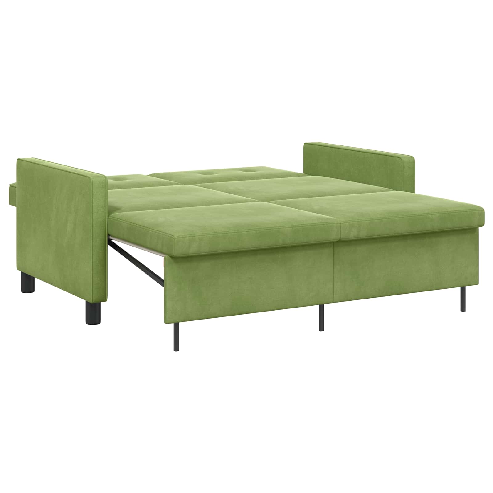 vidaXL Sofa Bed Jasnozielony tkanina