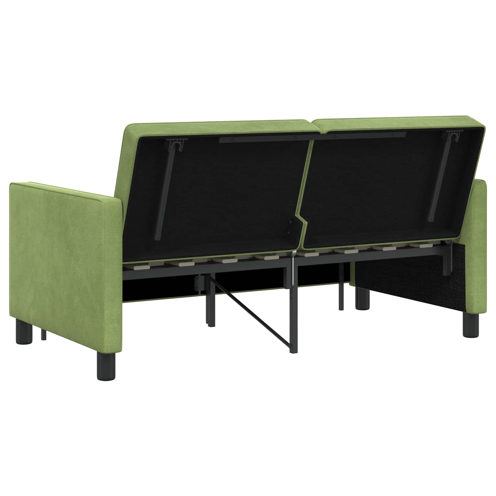 vidaXL Sofa Bed Jasnozielony tkanina
