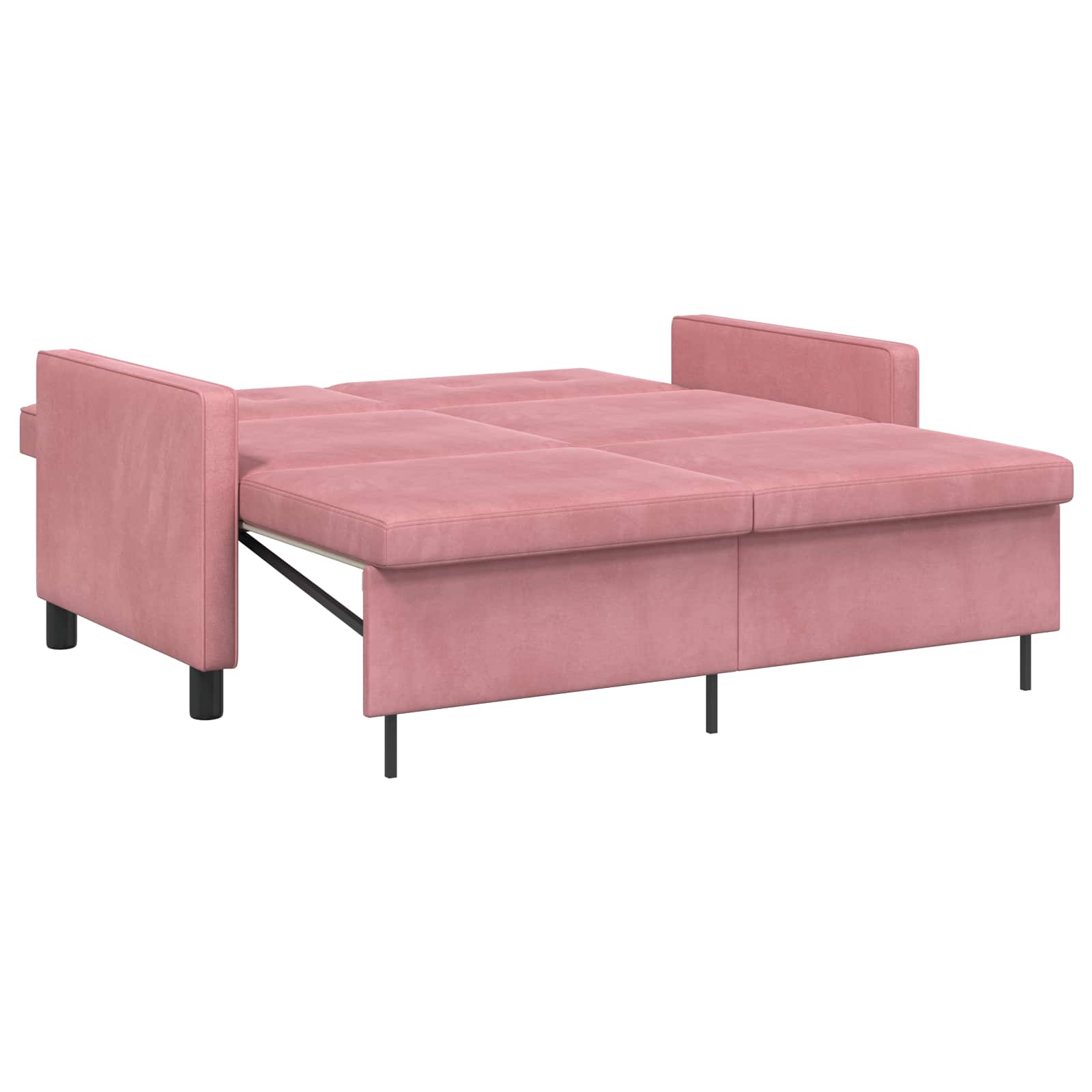 vidaXL Sofa Bed różowy tkanina