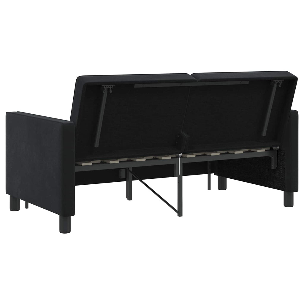 vidaXL Sofa Bed Czarny tkanina