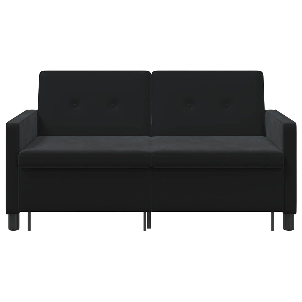 vidaXL Sofa Bed Czarny tkanina