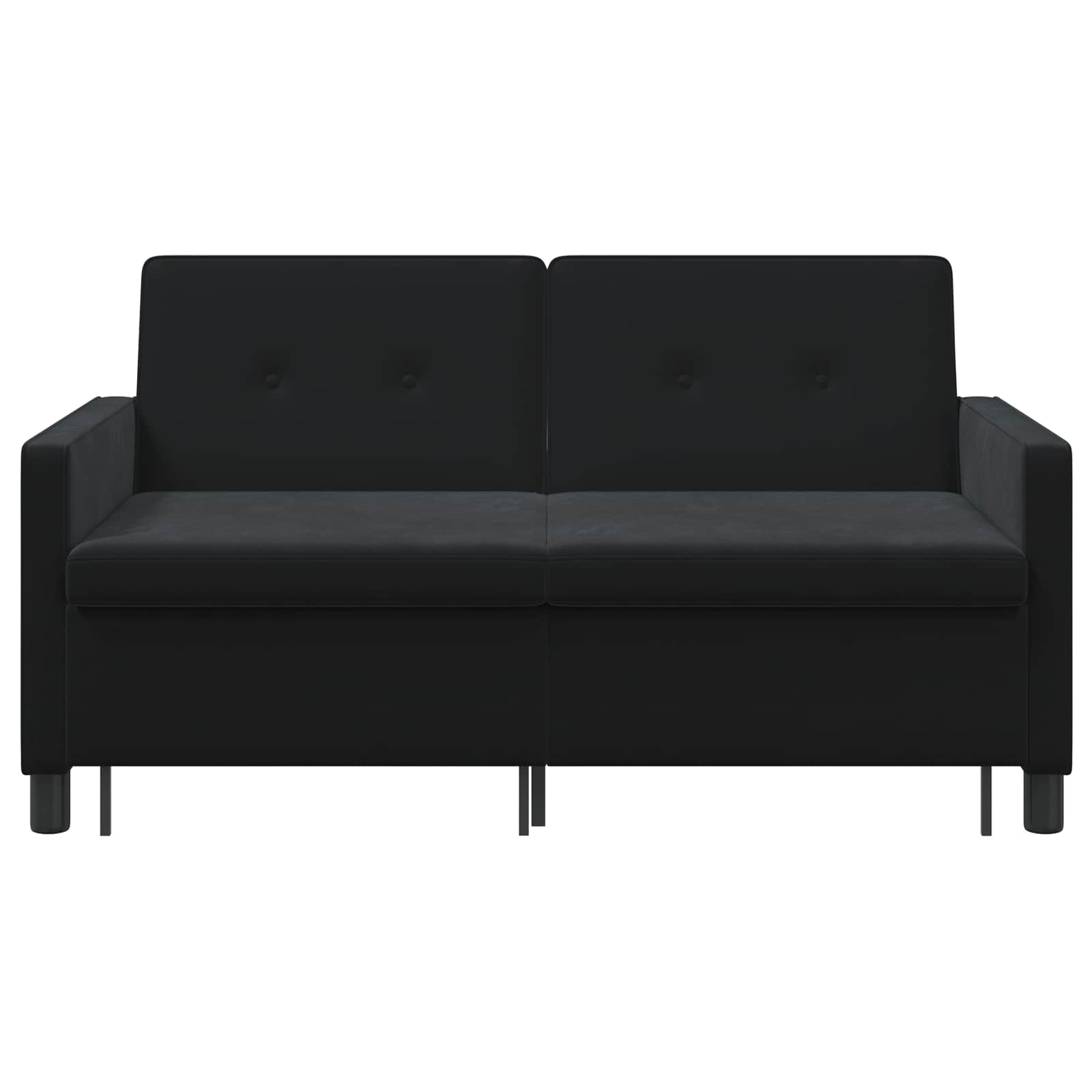 vidaXL Sofa Bed Czarny tkanina