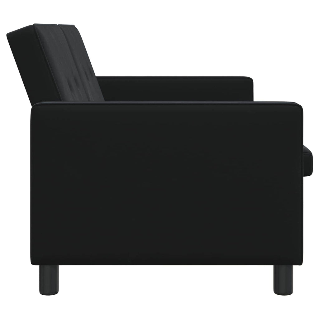 vidaXL Sofa Bed Czarny tkanina