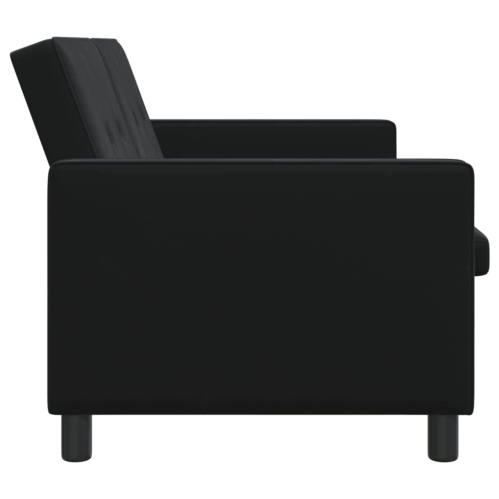 vidaXL Sofa Bed Czarny tkanina