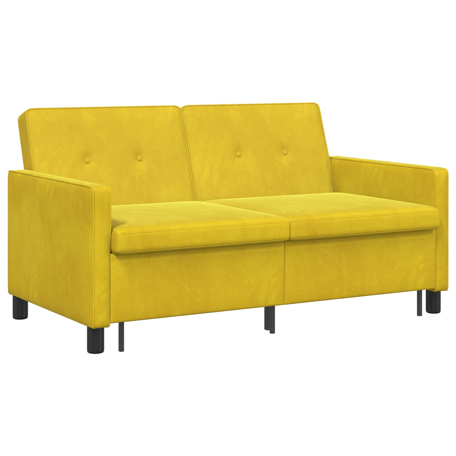 vidaXL Sofa Bed żółty tkanina