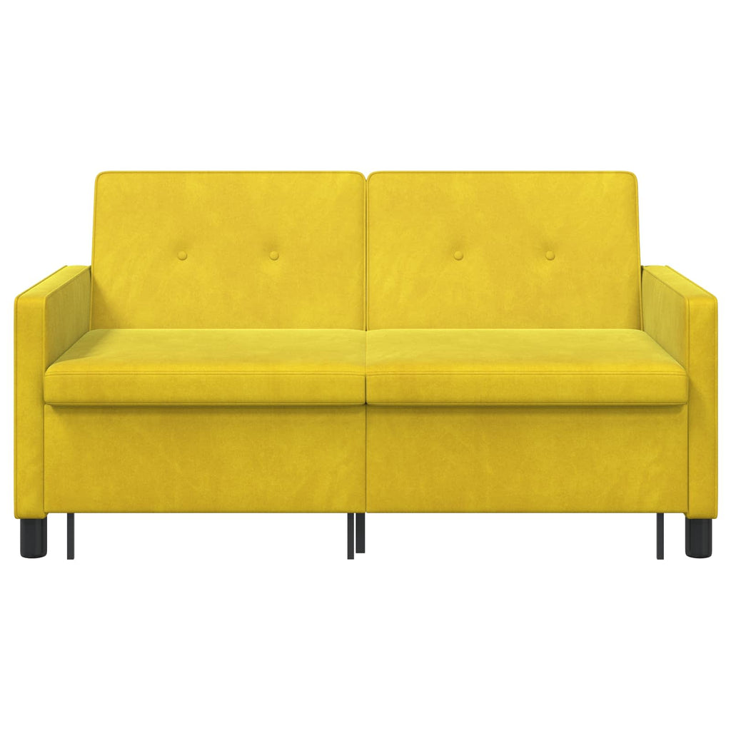 vidaXL Sofa Bed żółty tkanina