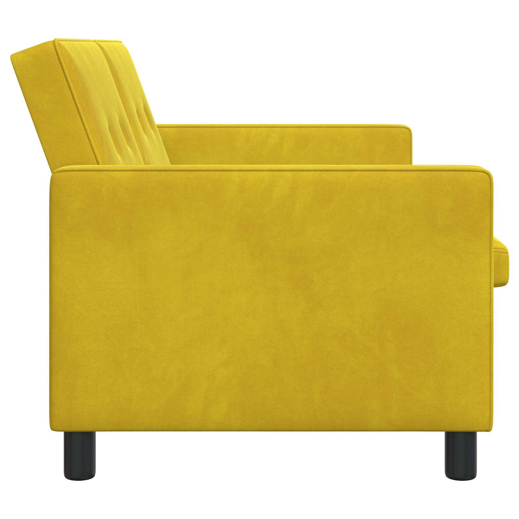vidaXL Sofa Bed żółty tkanina