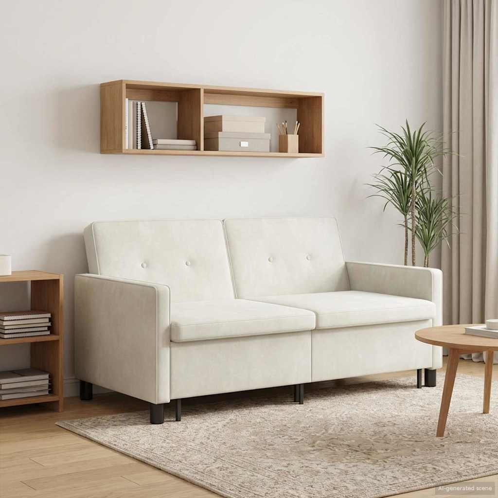 vidaXL Sofa Bed kremowy tkanina