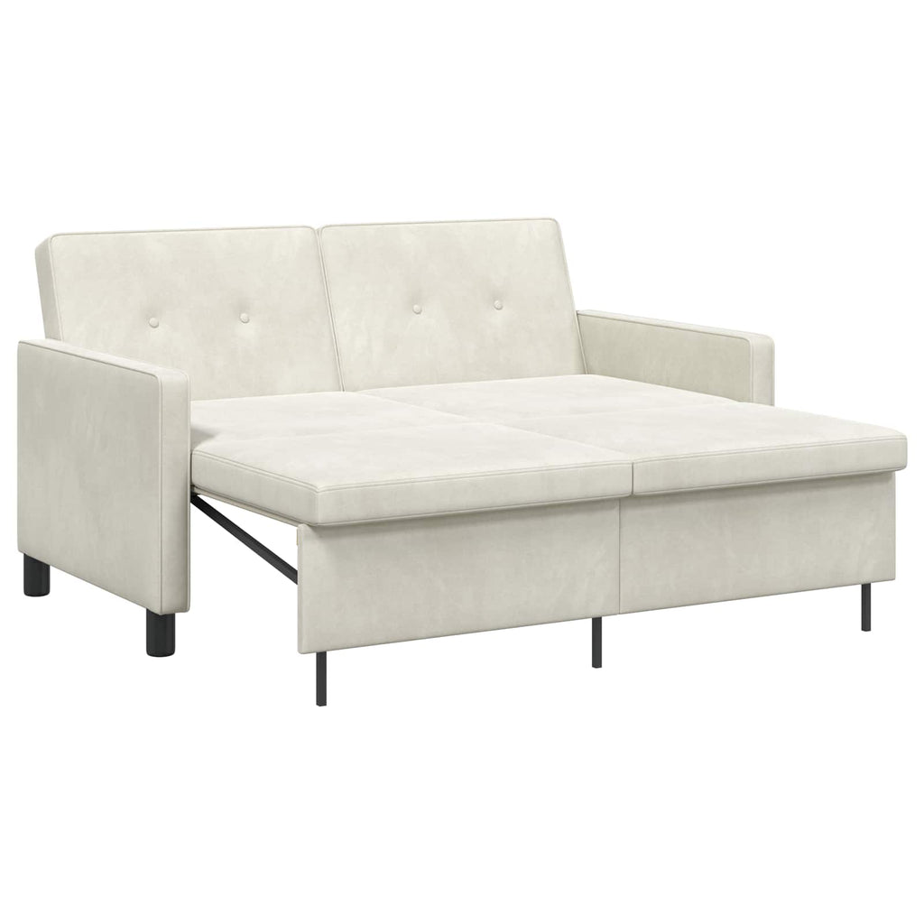 vidaXL Sofa Bed kremowy tkanina