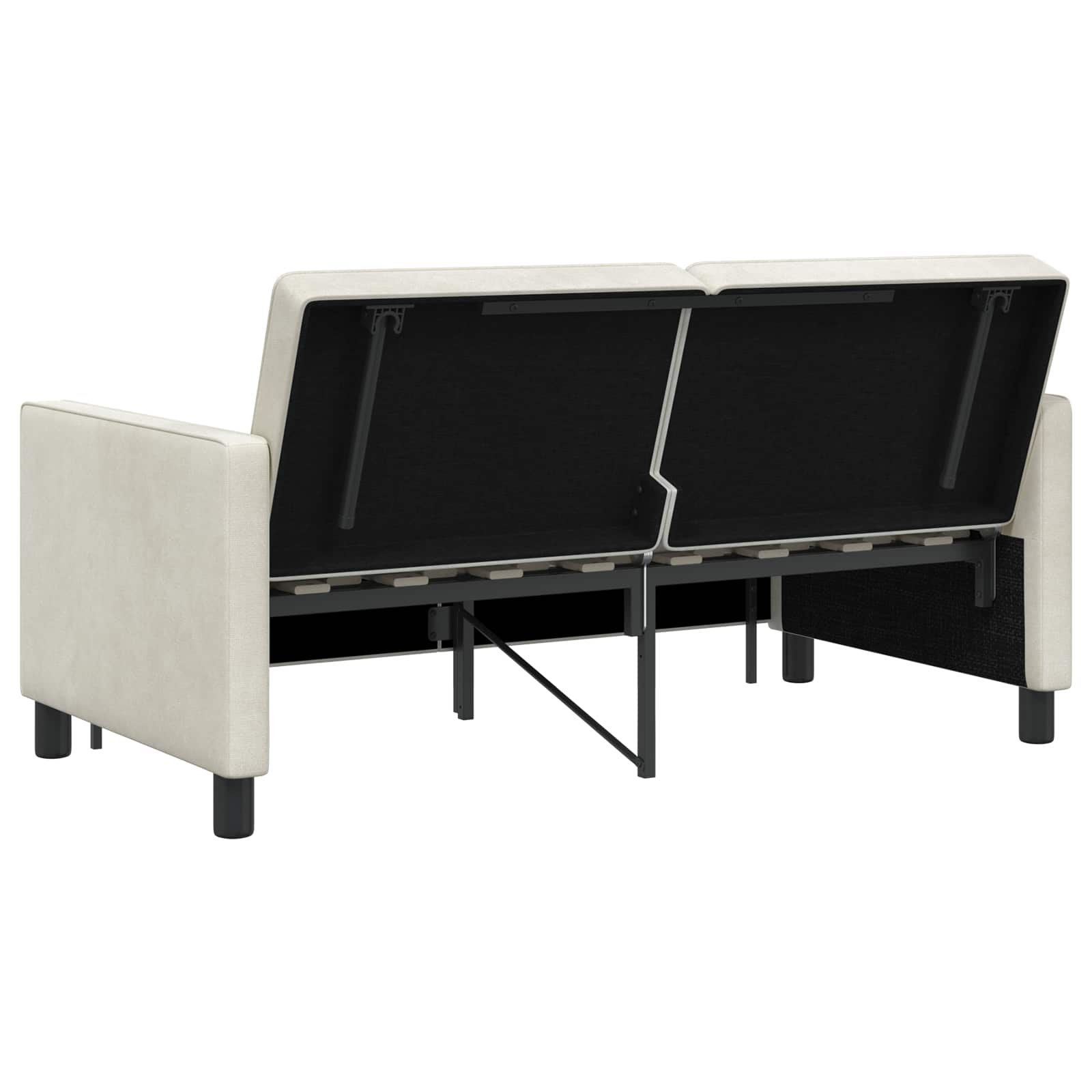 vidaXL Sofa Bed kremowy tkanina