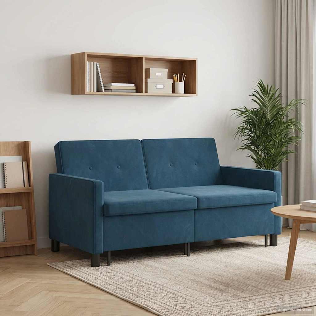 vidaXL Sofa Bed niebieski tkanina