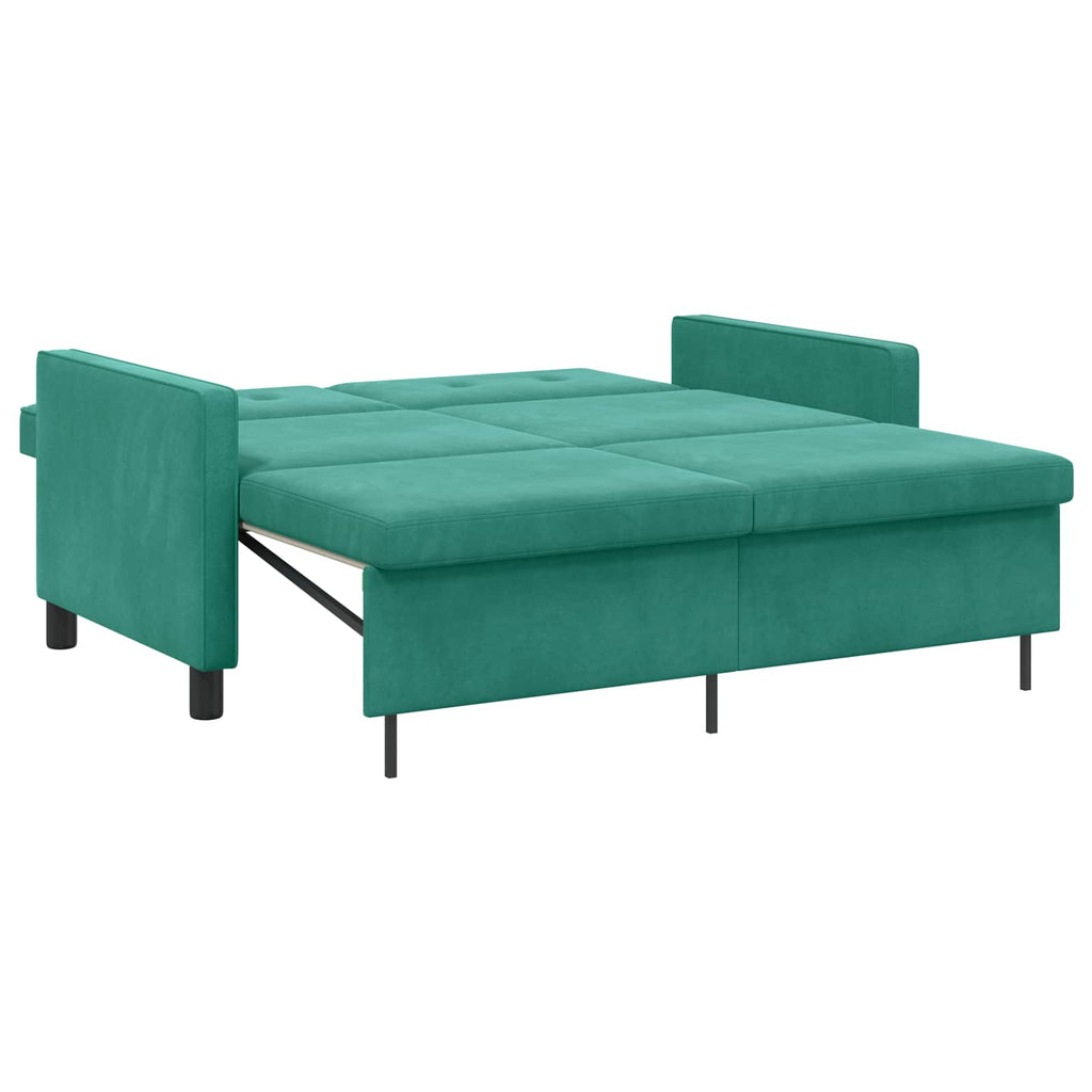 vidaXL Sofa Bed Turkusowy tkanina