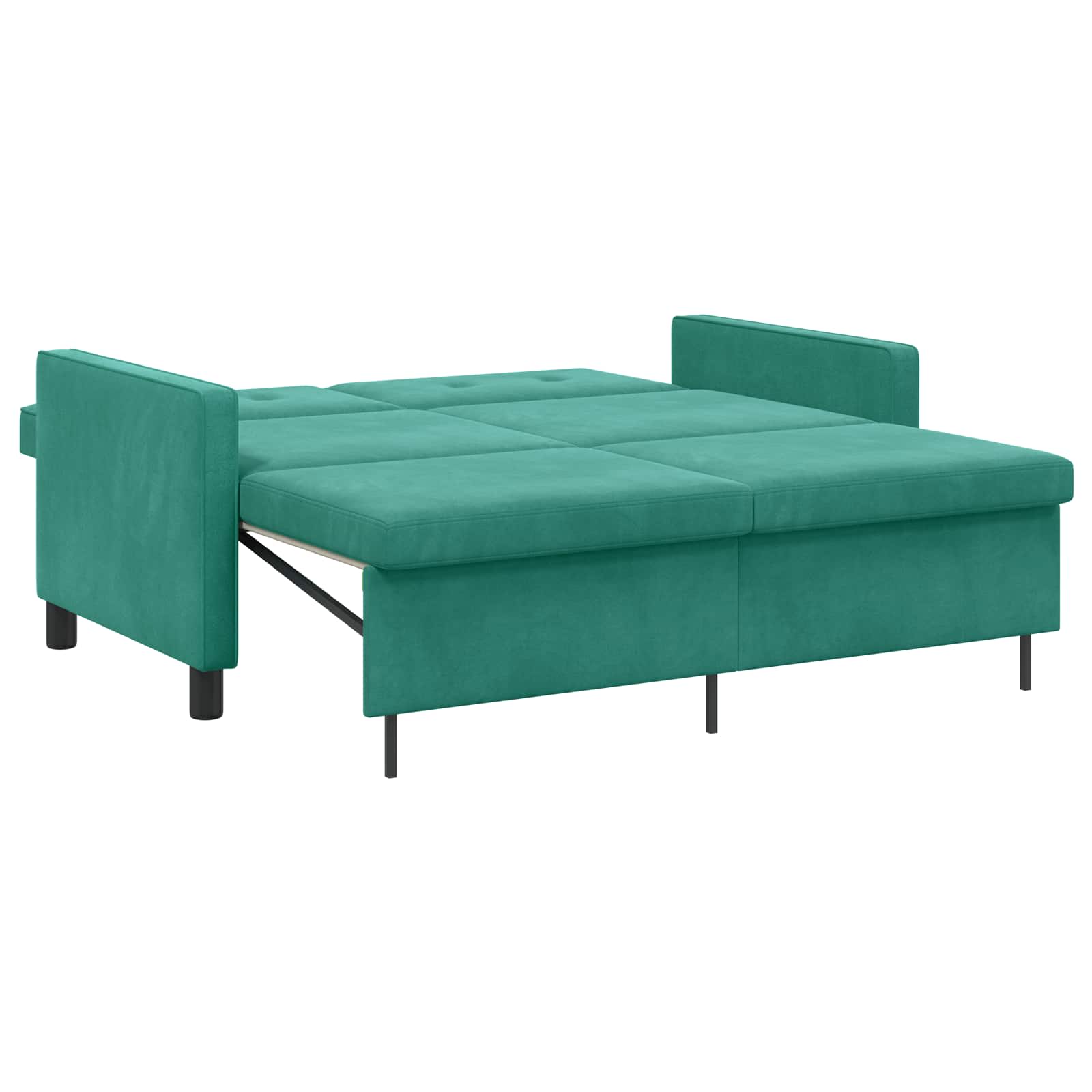 vidaXL Sofa Bed Turkusowy tkanina