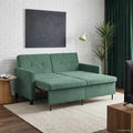 vidaXL Sofa Bed Zielony morski tkanina