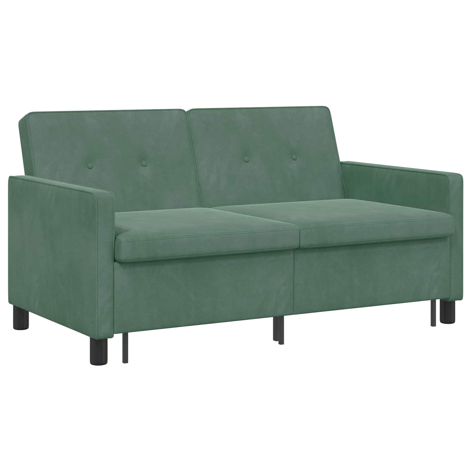 vidaXL Sofa Bed Zielony morski tkanina