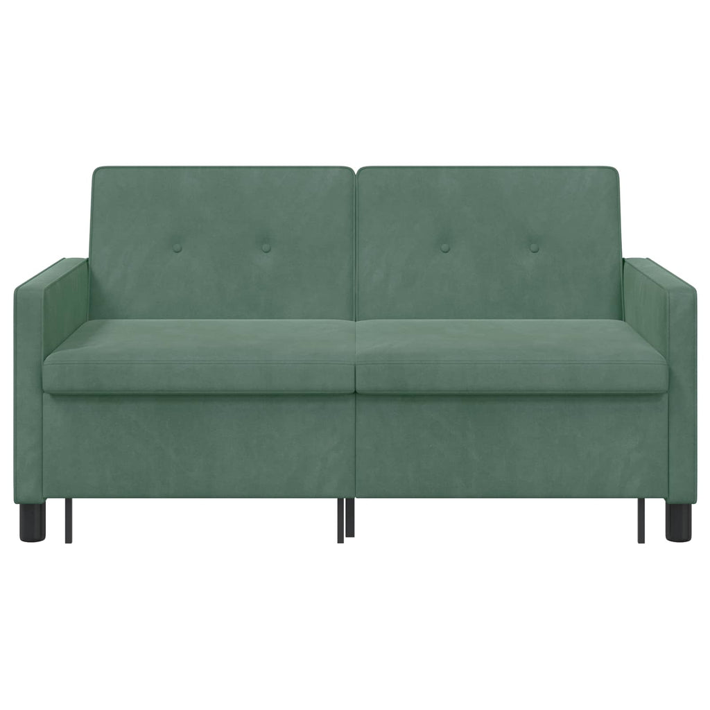 vidaXL Sofa Bed Zielony morski tkanina