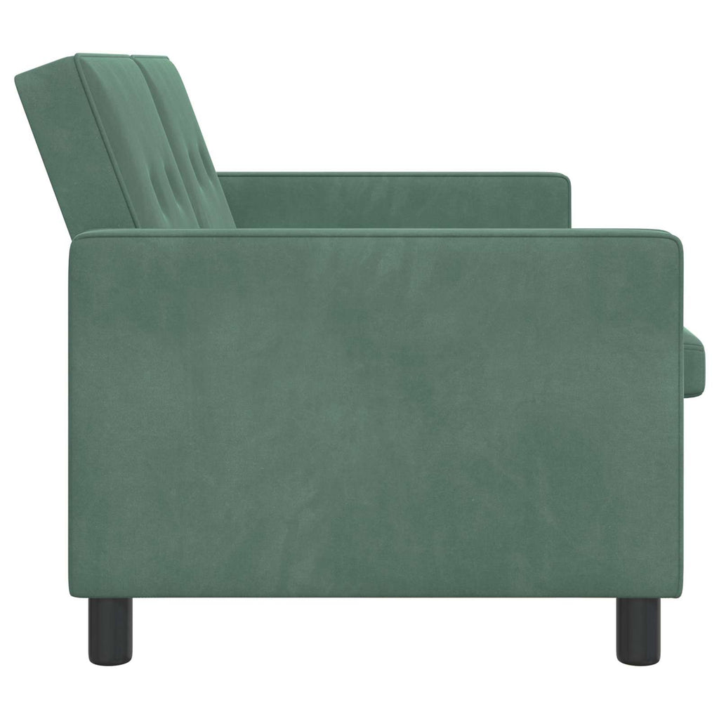 vidaXL Sofa Bed Zielony morski tkanina