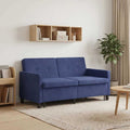 vidaXL Sofa Bed Niebieski policyjny tkanina