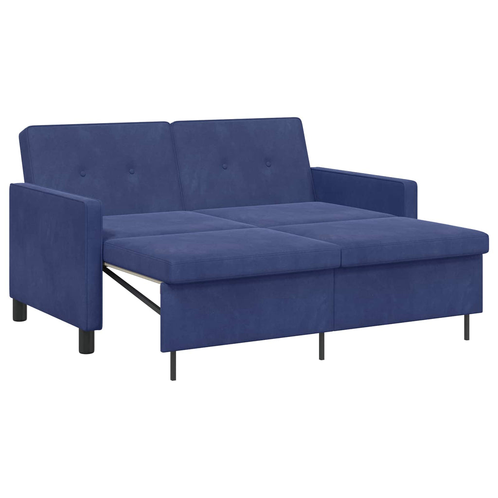 vidaXL Sofa Bed Niebieski policyjny tkanina