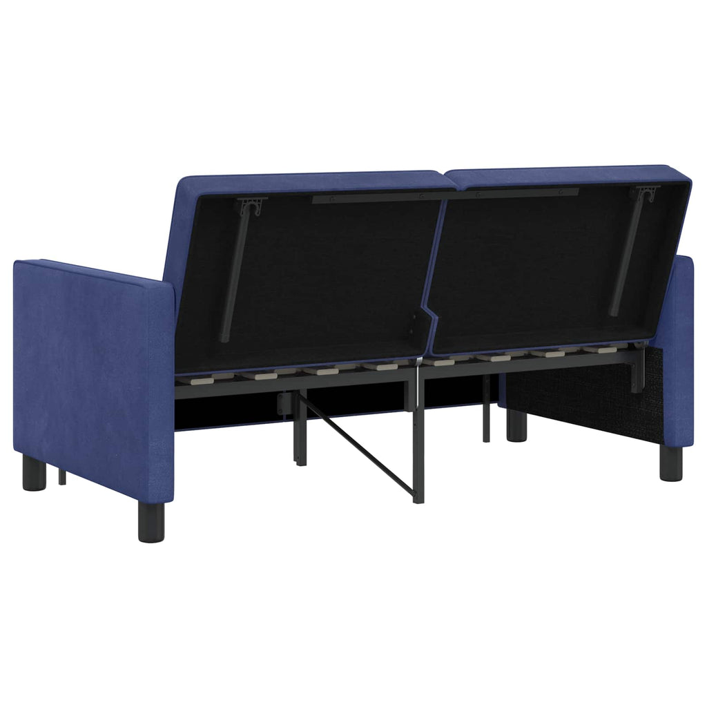 vidaXL Sofa Bed Niebieski policyjny tkanina