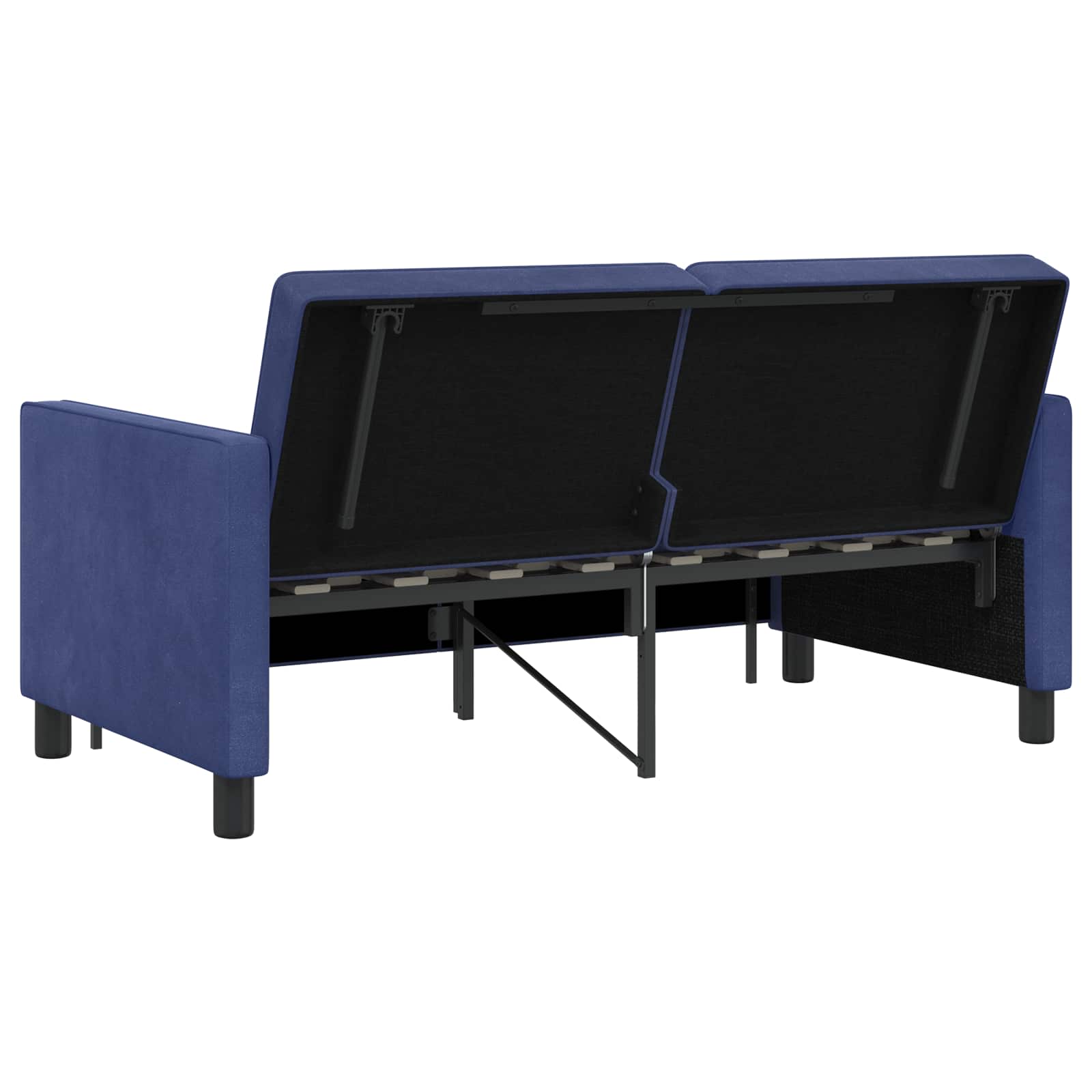 vidaXL Sofa Bed Niebieski policyjny tkanina