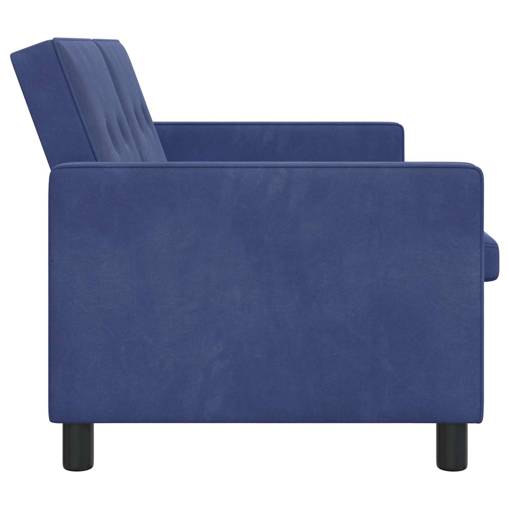 vidaXL Sofa Bed Niebieski policyjny tkanina