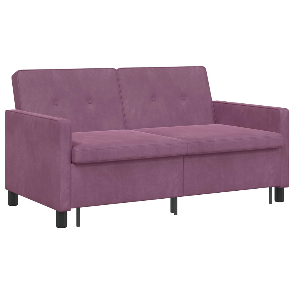 vidaXL Sofa Bed Fioletowy tkanina