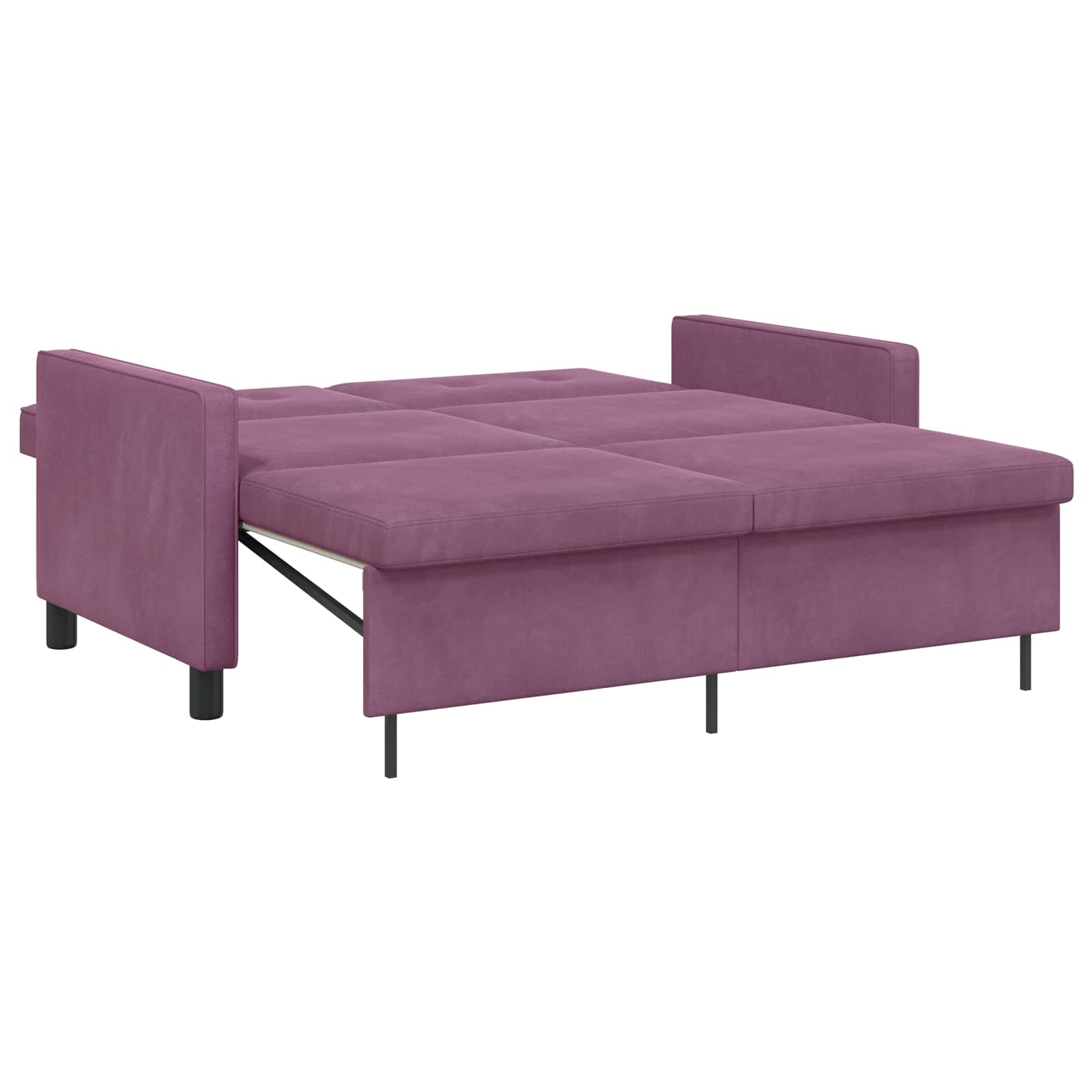 vidaXL Sofa Bed Fioletowy tkanina